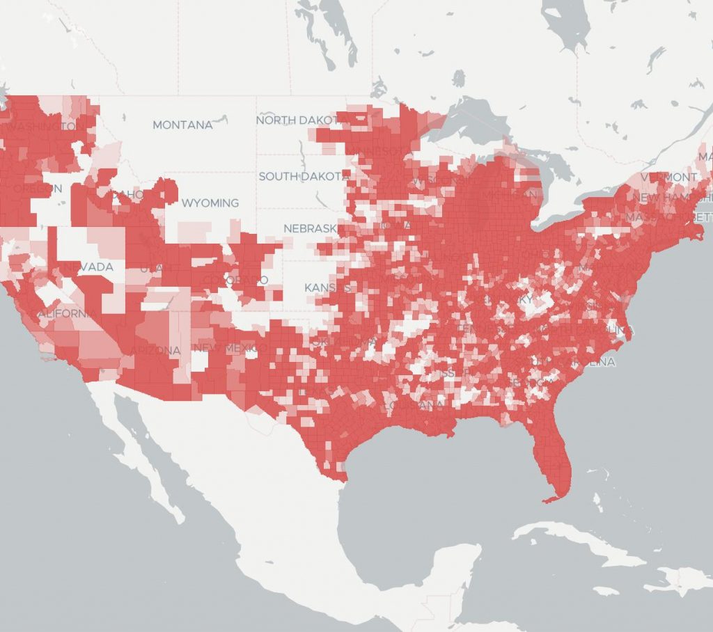 Sprint | Internet Provider | Broadbandnow - Comcast Coverage Map Texas ...