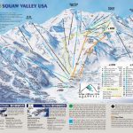 Squaw Valley Ski Resort, Ca, Usa, Trail Map | Following The Leader   California Ski Resorts Map