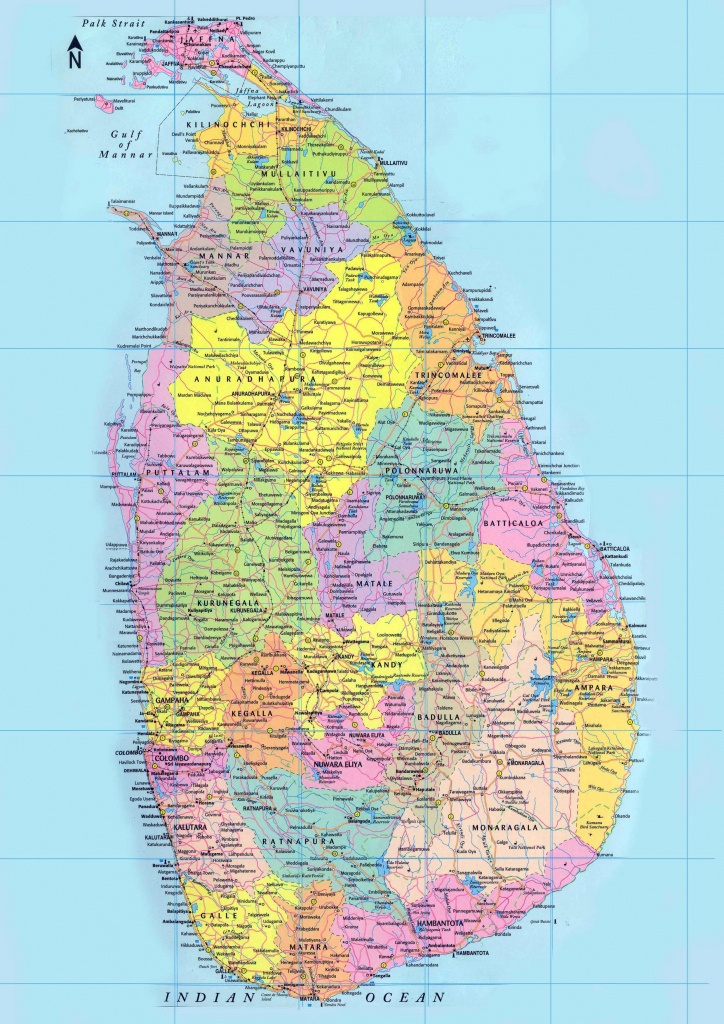 Sri Lanka Maps | Printable Maps Of Sri Lanka For Download - Printable Map Of Sri Lanka