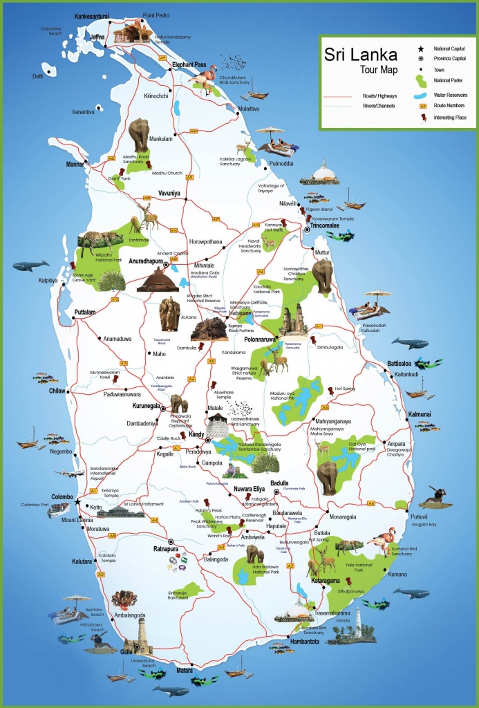 Sri Lanka Travel Map - Printable Map Of Sri Lanka