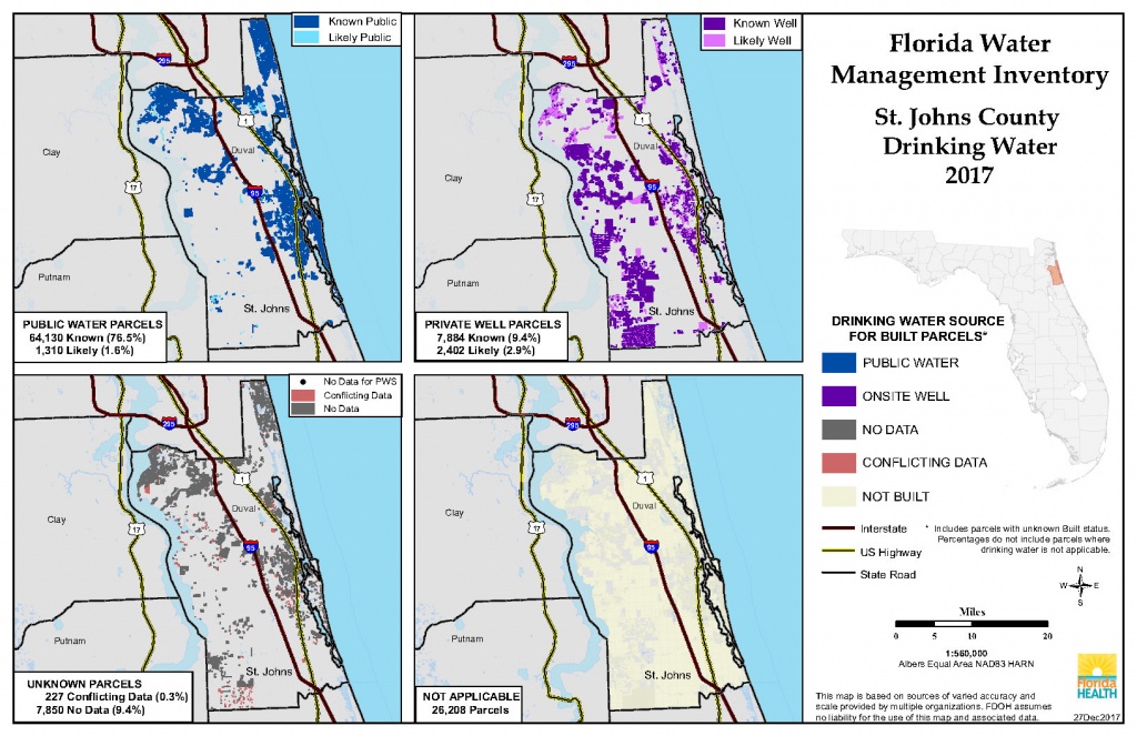 St. Johns Florida Water Management Inventory Summary | Florida - St Johns Florida Map