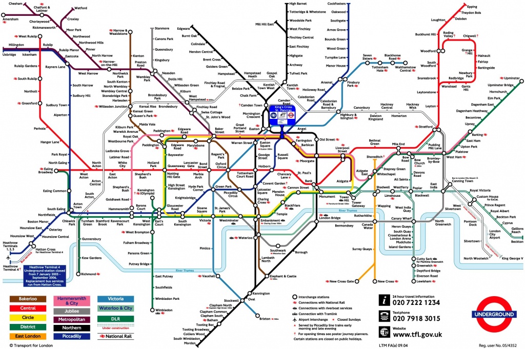 St Pancras, London | St Pancras International | London Tube Map - London Metro Map Printable