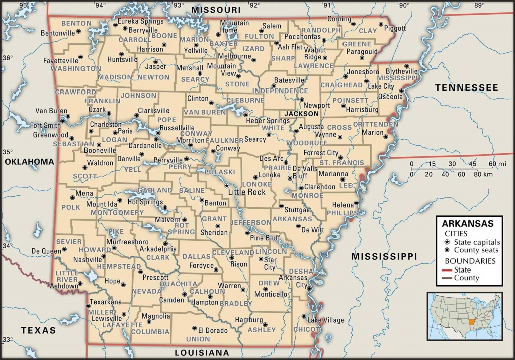 State And County Maps Of Arkansas – Arkansas Road Map Printable