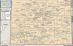 State And County Maps Of Colorado - Printable Map Of Colorado Cities