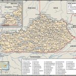 State And County Maps Of Kentucky   Printable Map Of Kentucky