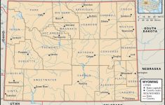 State And County Maps Of Wyoming - Wyoming State Map Printable