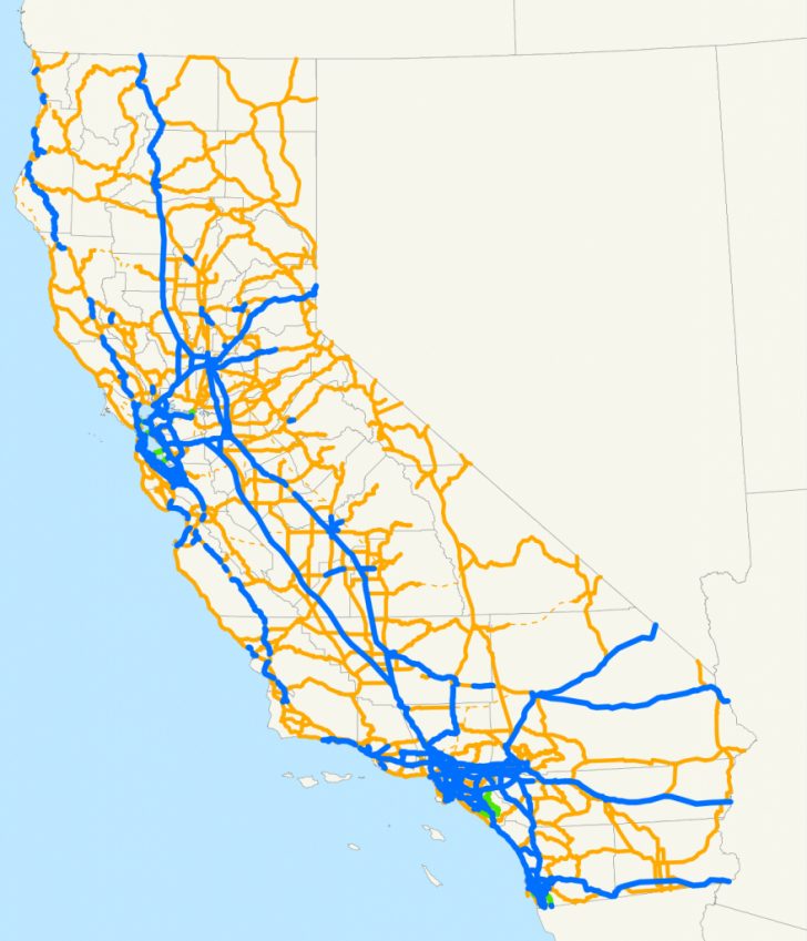 Route 1 California Map
