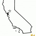 State Map Of California Coloring Sheet For Kids At Yescoloring   Printable Map Of California For Kids