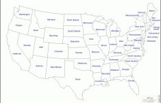 State Map Of United States Of America And Travel Information - Map Of United States With State Names Printable