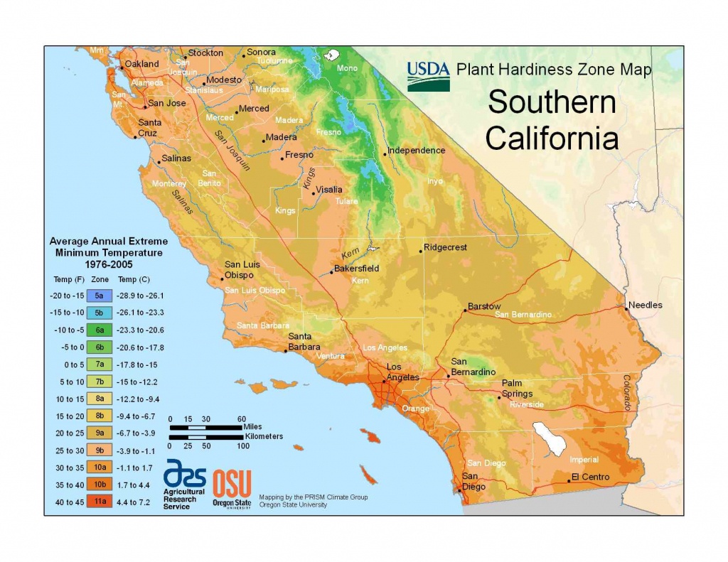 State Maps Of Usda Plant Hardiness Zones - California Hardiness Zone Map