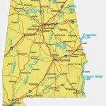 State Of Alabama Road Map   Free Printable Maps   Printable Alabama Road Map