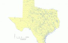 State Of Texas Water Feature Map And List Of County Lakes, Rivers - Texas Lakes Map