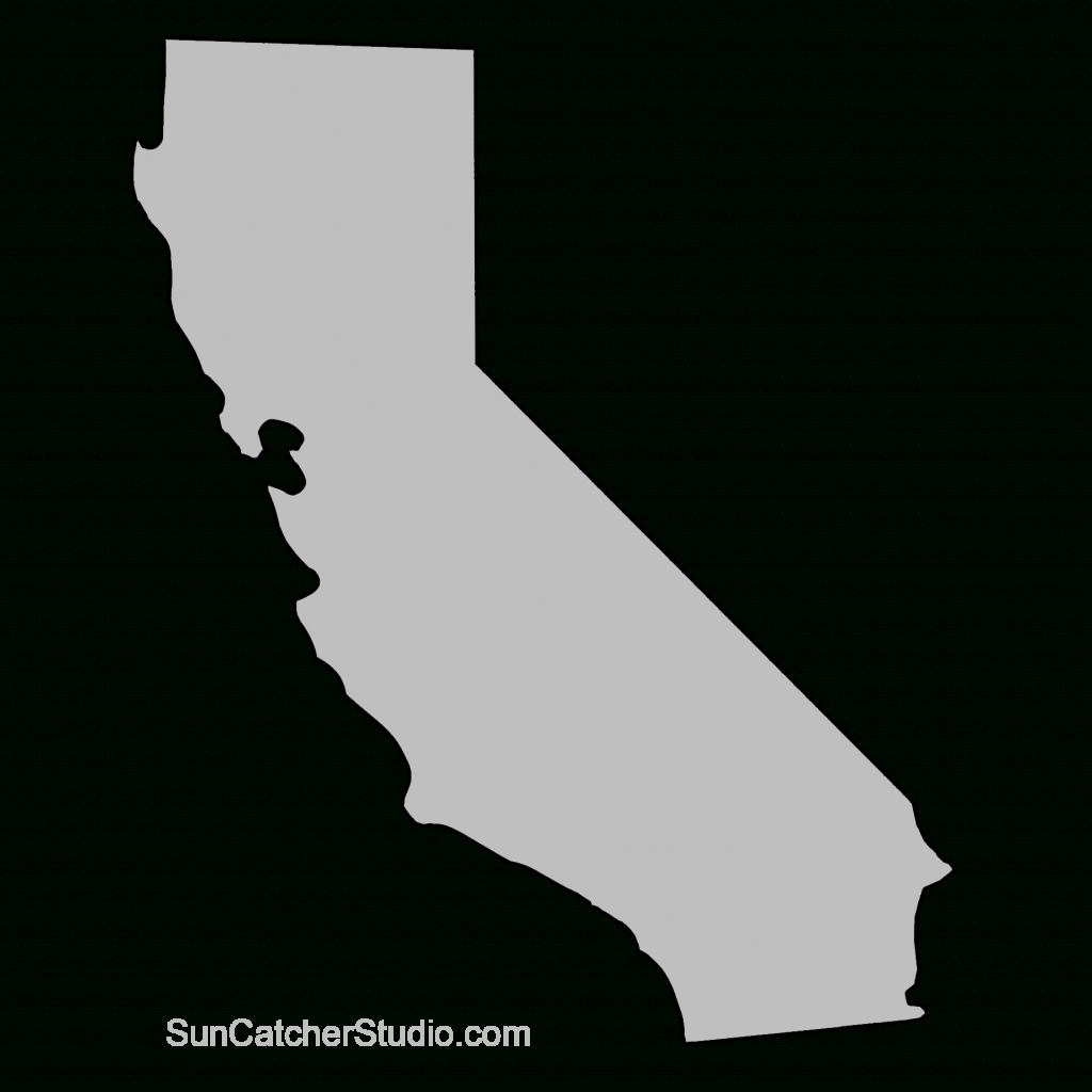 State Outlines, Maps, Stencils, Patterns, Clip Art (All 50 States - Blank Map Of California Printable