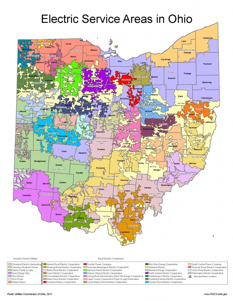 California Electric Utility Map