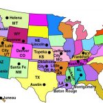States Capitals Quiz · Free Maps   United States Map States And Capitals Printable Map