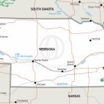 Stock Vector Map Of Nebraska | One Stop Map   Printable Map Of Nebraska