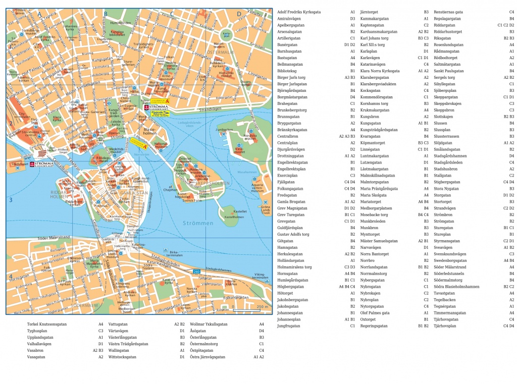 Stockholm City Center Map - Printable Map Of Stockholm