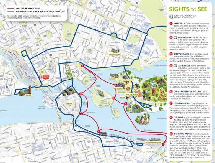 Stockholm Tourist Map Printable