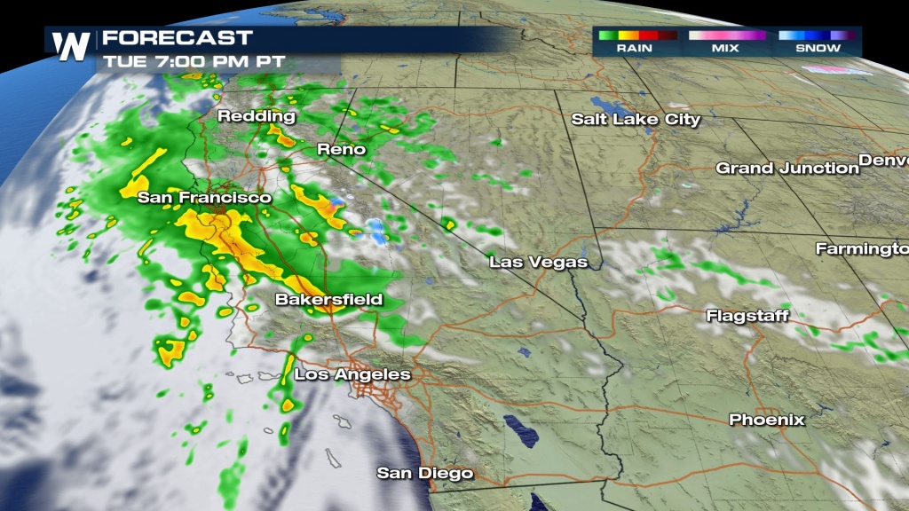 Stormy Weather On The Way To California Tuesday - Weathernation - California Coast Weather Map