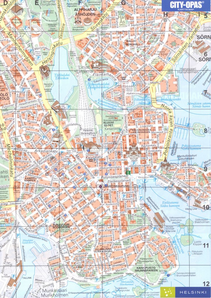 Street Map Of Helsinki | City Maps - Helsinki City Map Printable ...
