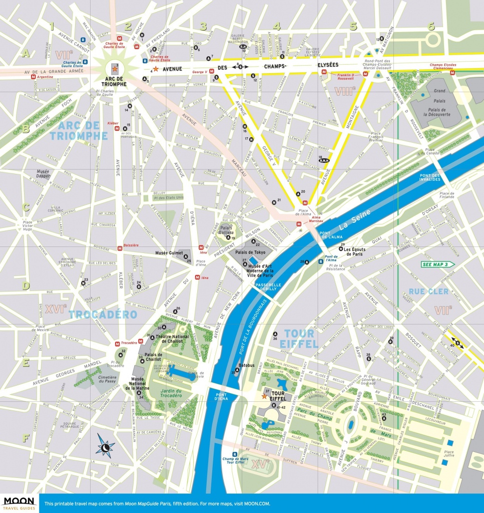 Street Map Of Paris France Printable | World Map - Printable Map Of Paris Arrondissements