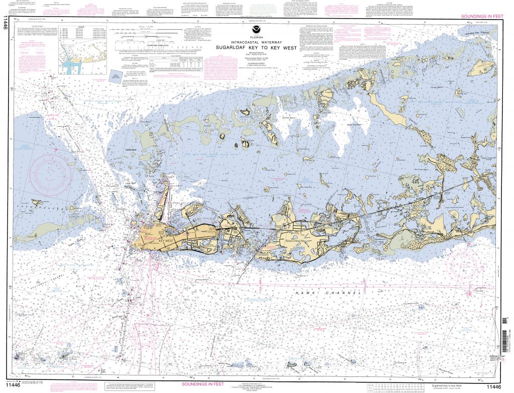 Sugarloaf Key To Key West Nautical Chart Νοαα Charts Maps Florida