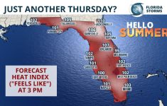 Summer Arrives, But It's Just “Thursday” To Floridians - Florida Storms - Florida Heat Index Map