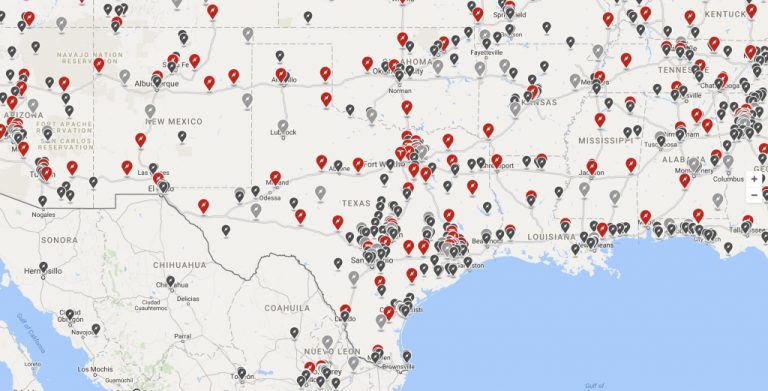Supercharging Evsgo Houstons First And Best Pure Electric Car Charging Stations In Texas Map 768x391 