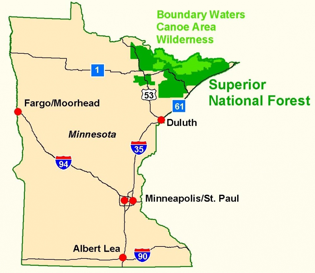 Superior National Forest- Maps - Printable Maps By Waterproofpaper Com