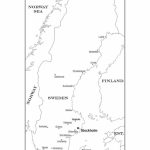 Sweden Map With Cities Coloring Page | Free Printable Coloring Pages   Printable Map Of Sweden
