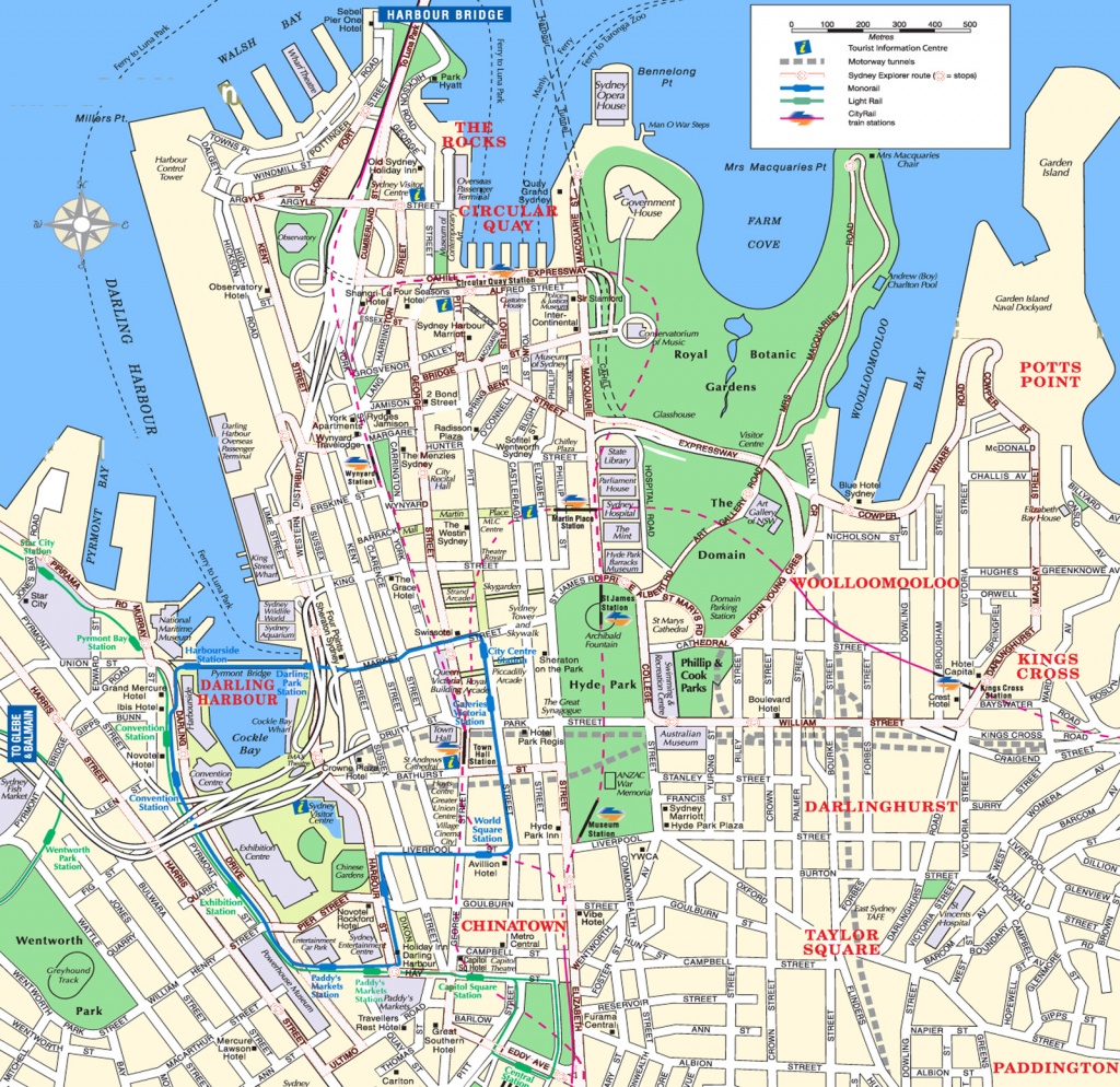 Sydney Attractions Map Pdf - Free Printable Tourist Map Sydney - Sydney City Map Printable