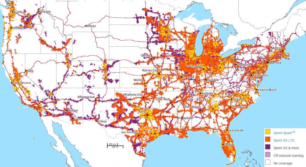 T-Mobile Vs Sprint Native Coverage (Animated Gif) : Tmobile - Sprint Coverage Map California