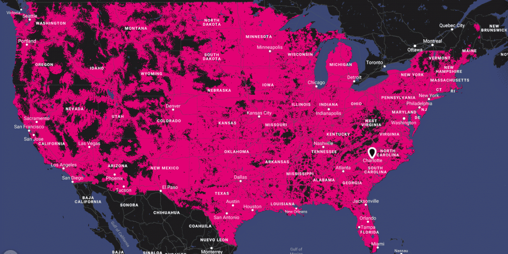 T-Mobile&amp;#039;s Compare Coverage Map Says It Covers More Than At&amp;amp;t. Is - T Mobile Coverage Map Texas