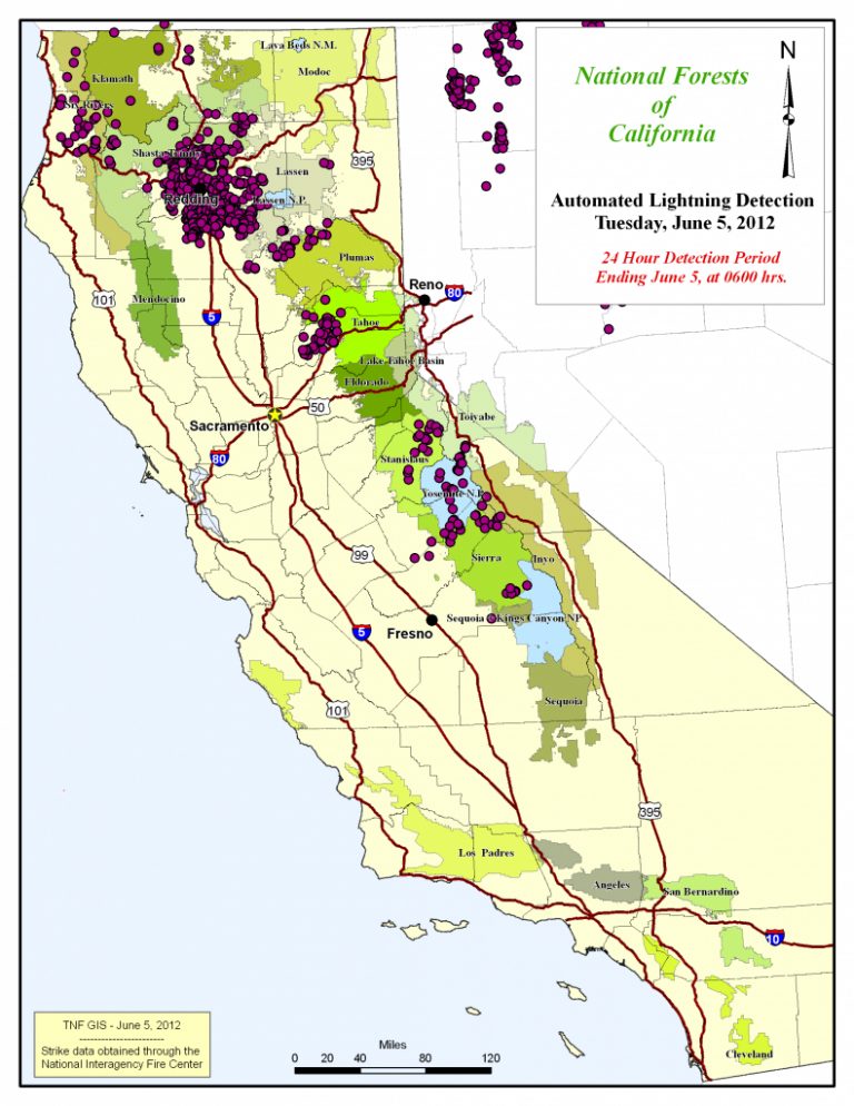 Tahoe National Forest - Maps & Publications - California Forests Map ...