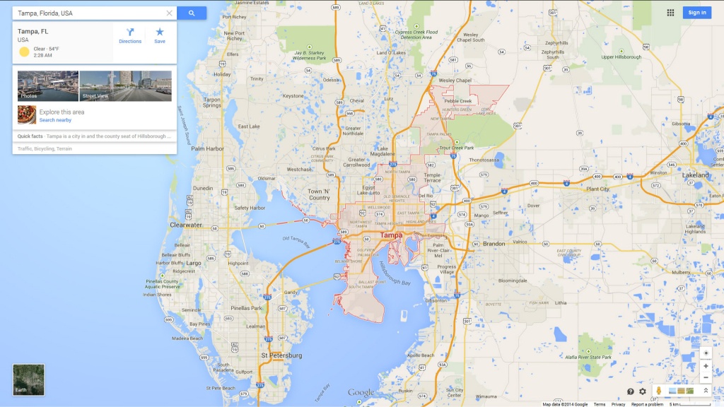 Tampa, Florida Map - Tampa Florida Map With Cities