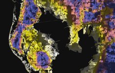 Tampa-St. Petersburg, Florida – Elevation And Population Density, 2010 - Tampa St Petersburg Map Florida