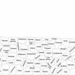 Tennessee County Map With County Names Free Download | I Wander As I   Printable Map Of Tennessee Counties