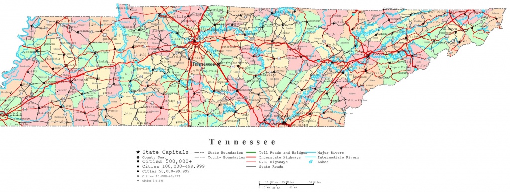 Tennessee Printable Map - Printable State Maps With Counties