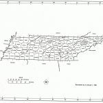 Tennessee State Map With Counties Outline And Location Of Each   Printable State Maps With Counties