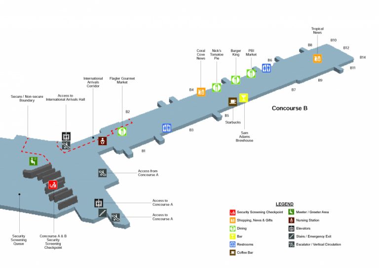 Terminal Maps | Palm Beach International Airport - Florida Airports Map ...