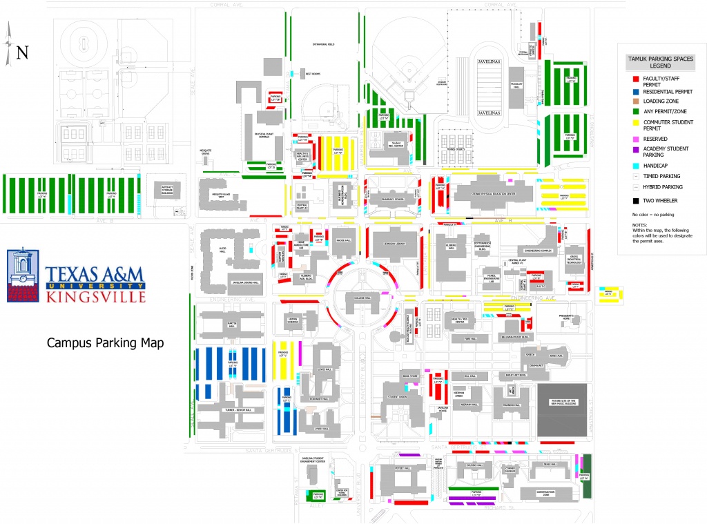 Texas A&amp;amp;m University Kingsville - Texas A&amp;amp;m Parking Map