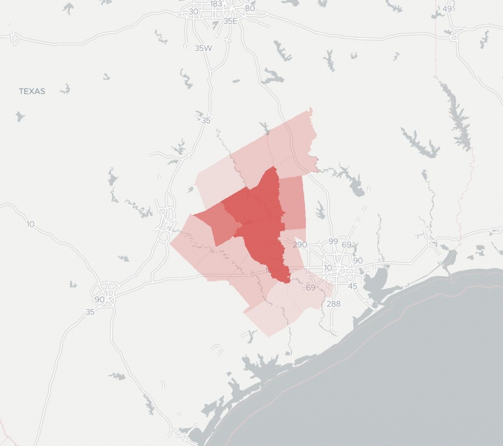 Texas Broadband | Internet Service | Broadbandnow - Texas Broadband Map