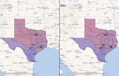 Texas Congressional Districts: Comparison 2001-2011 - Texas Congressional District Map