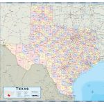 Texas Counties Wall Map   Maps   Texas Maps For Sale