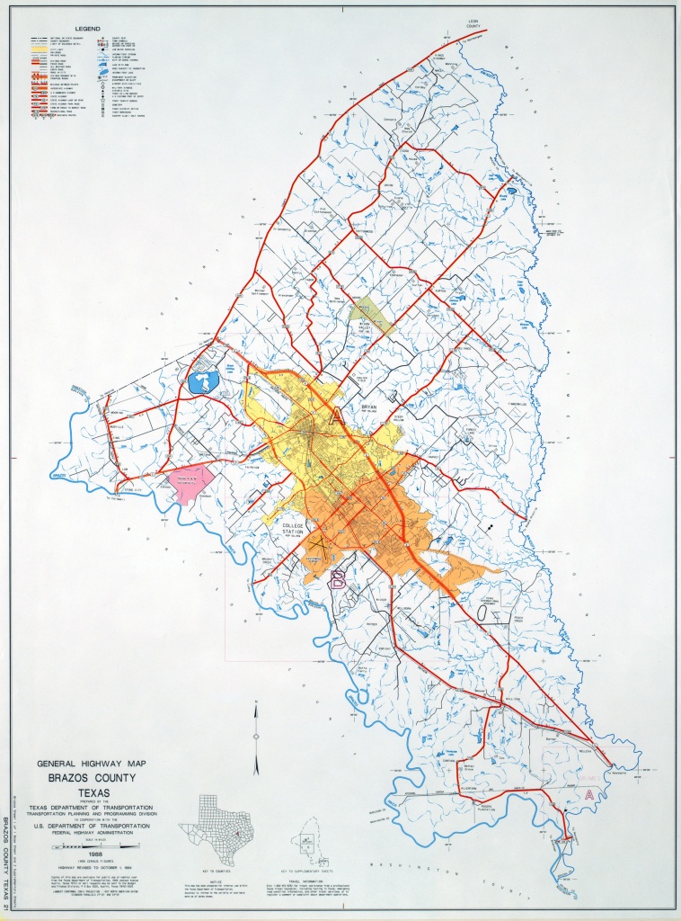 Texas County Highway Maps Browse - Perry-Castañeda Map Collection - Brazos County Texas Map