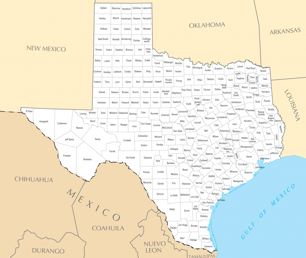 Google Maps Texas Counties - Printable Maps