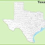Texas County Map   Printable Map Of Texas
