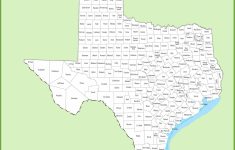 Texas County Map - Printable Map Of Texas