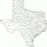 Texas County Map With Names   Printable Map Of Texas