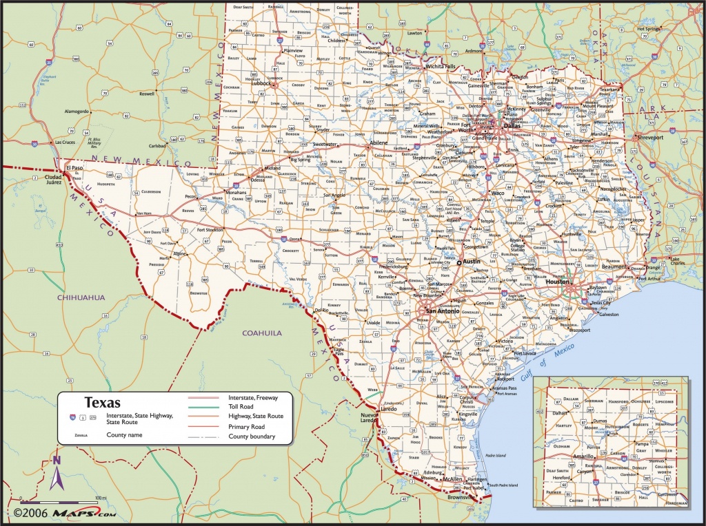 Texas County Wall Map - Maps - Texas Maps For Sale